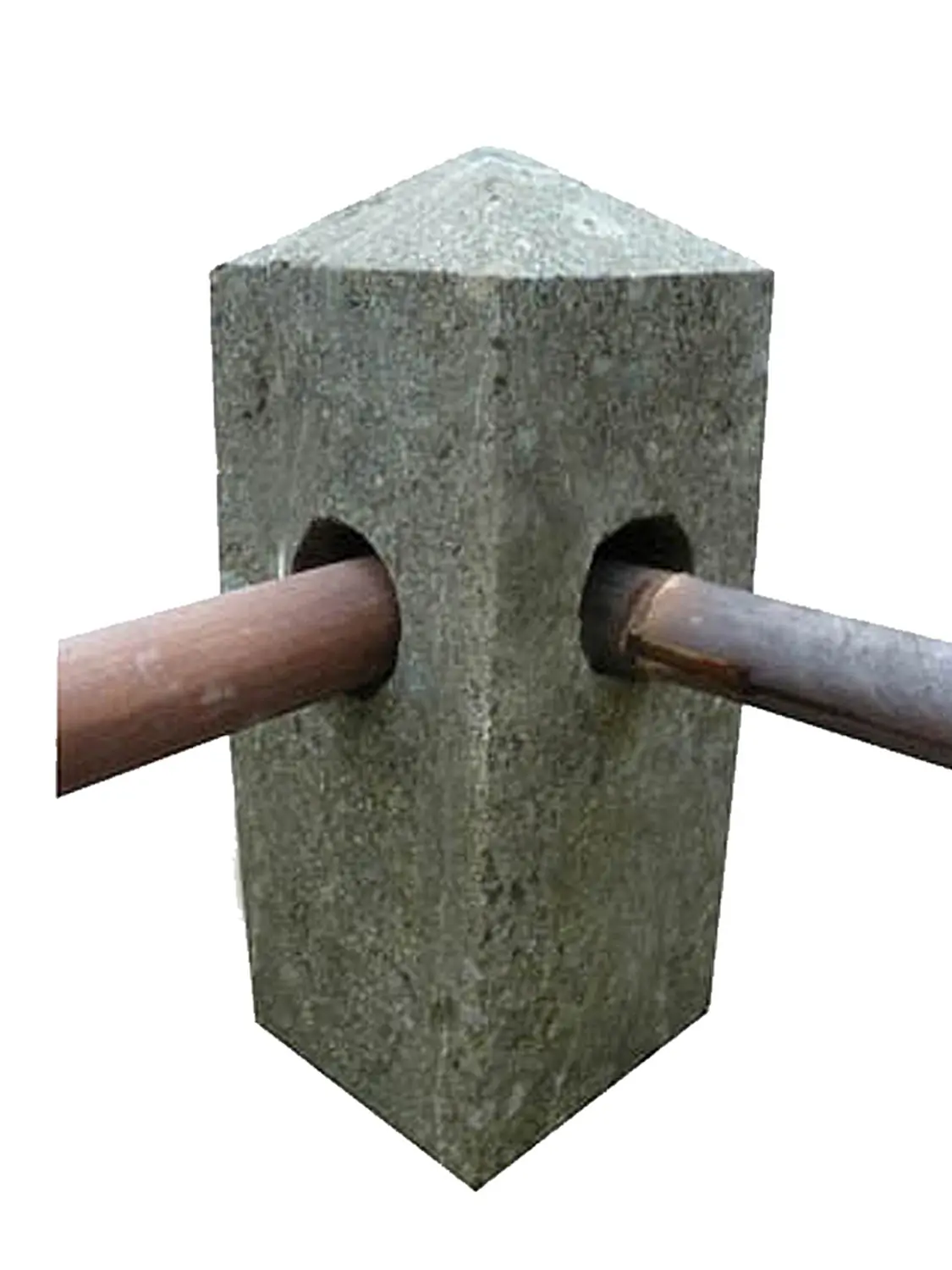 Artikelbild 4 des Artikels “Pfahl für Zaun, Ecke, 50cm hoch, Basanit “